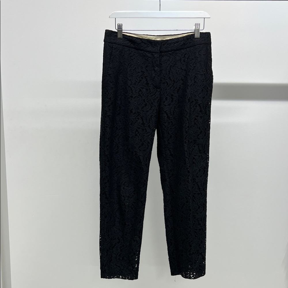 Elegant Black Lace Trousers